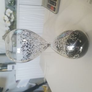 Gorgeous black sand hour glass